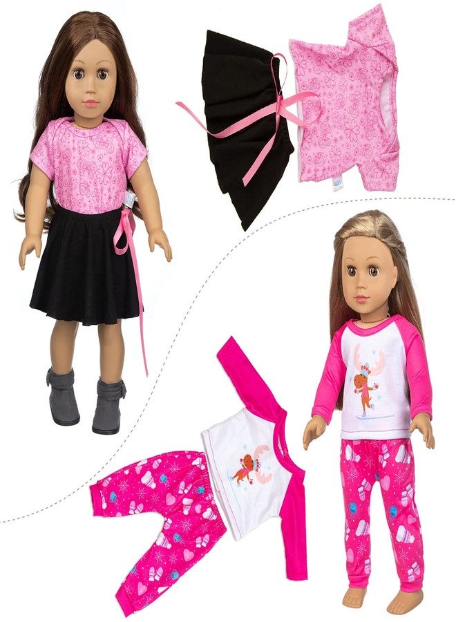 BDDOLL 23 Pcs 18 Inch Girl Doll Clothes and Accessories for 18 Inch Doll Dress with Our Generation Dolls Including 10 Complete Sets of Clothing Outfits - Image 5